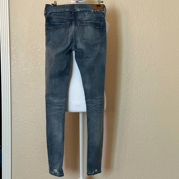 Express Distressed Mid Rise Jeans - Picture 6 of 11